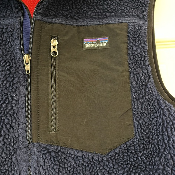 Patagonia Navy Red Classic Retro-X Vest Men’s size Medium - Picture 4 of 7